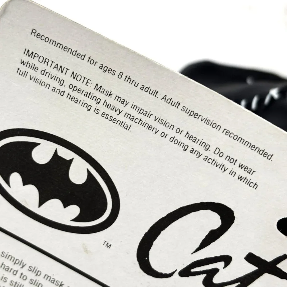 Vtg ’92 Licensed Batman Returns Catwoman Mask Latex NOS NWT
